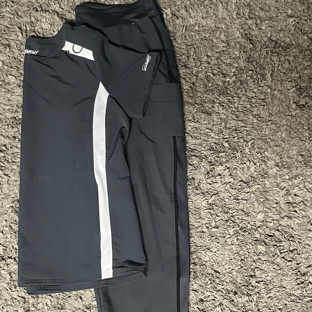 Butter soft movement grey scrub set